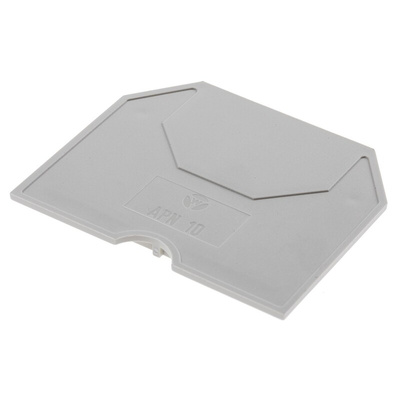 RS PRO End Cover for Use with DIN Rail Terminal Blocks