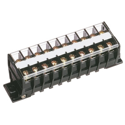 Toyogiken Barrier Strip, 10mm Pitch, 30A, 600 V, Screw Down Termination