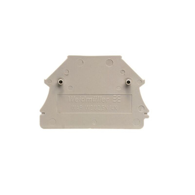 Weidmuller W Series End Cover for Use with DIN Rail Terminal Blocks
