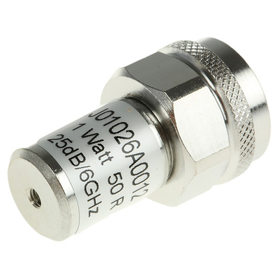 Telegartner 50Ω Straight N N Termination Plug, 6GHz, 1W Average Power Rating