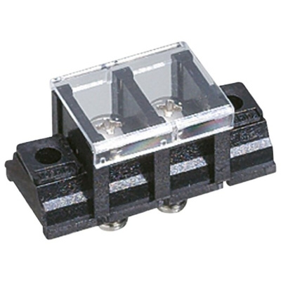 Yoshida Electric Industry Barrier Strip, 11mm Pitch, 15A, 250 V, Screw Down Termination