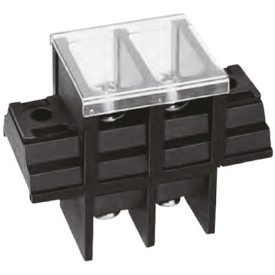 Yoshida Electric Industry Barrier Strip, 16mm Pitch, 60A, 600 V, Screw Down Termination