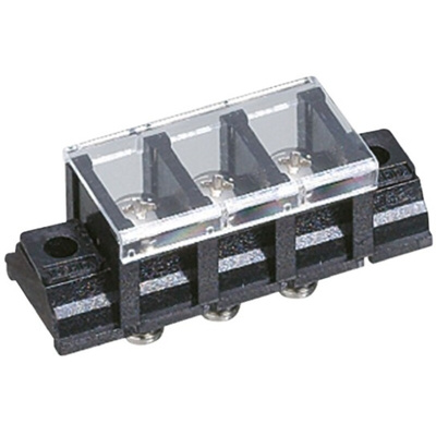 Yoshida Electric Industry Barrier Strip, 11mm Pitch, 15A, 250 V, Screw Down Termination