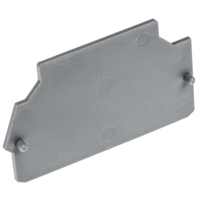 Entrelec FEM Series End Cover for Use with DIN Rail Terminal Blocks