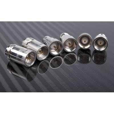 RS PRO RF Connector Kit RF Coaxial Inter Series Adapter Kit 30 RF Coaxial Adapters for Interconnecting BNC, UHF, Mini