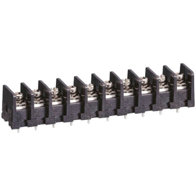 Sato Parts Barrier Strip, 10 Contact, 7.62mm Pitch, 1 Row, 10A, 250 V, Solder Termination