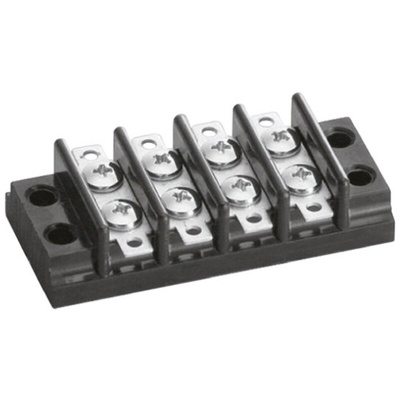 Sato Parts Barrier Strip, 8mm Pitch, 6A, 250 V, Screw Down Termination