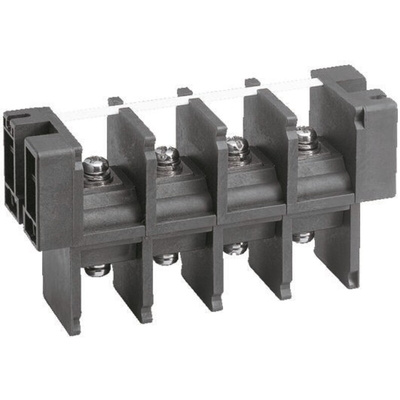 Sato Parts Barrier Strip, 27mm Pitch, 100A, 600 V, Screw Down Termination