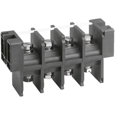 Sato Parts Barrier Strip, 27mm Pitch, 150A, 600 V, Screw Down Termination
