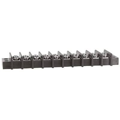 TE Connectivity Barrier Strip, 10 Contact, 11.1mm Pitch, 2 Row, 25A, 300 V