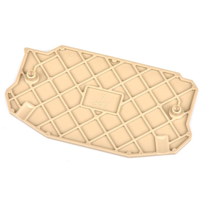 RS PRO End Cover for Use with 4 mm Terminal ZAP 4/3A