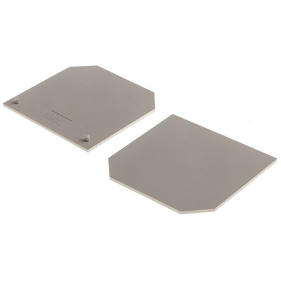RS PRO End Cover for Use with DIN Rail Terminal Blocks