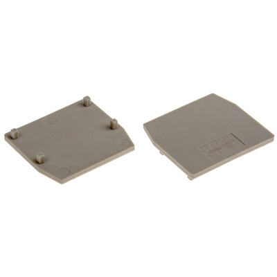 RS PRO End Cover for Use with DIN Rail Terminal Blocks