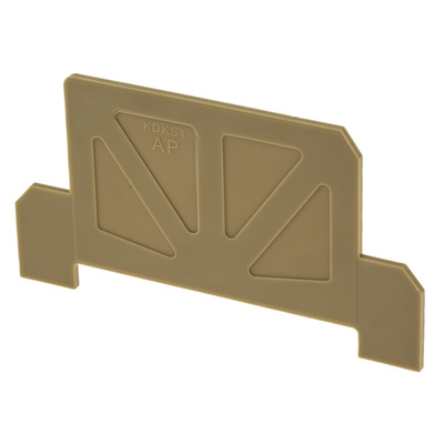 Weidmuller AP KDKS Series End Cover for Use with DIN Rail Terminal Blocks
