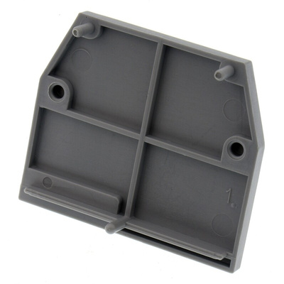 Entrelec FEM Series End Cover for Use with DIN Rail Terminal Blocks