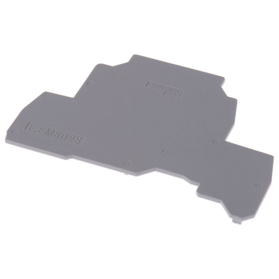 Entrelec FEM Series End Cover for Use with DIN Rail Terminal Blocks