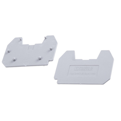 Phoenix Contact D-MT Series End Cover for Use with DIN Rail Terminal Blocks