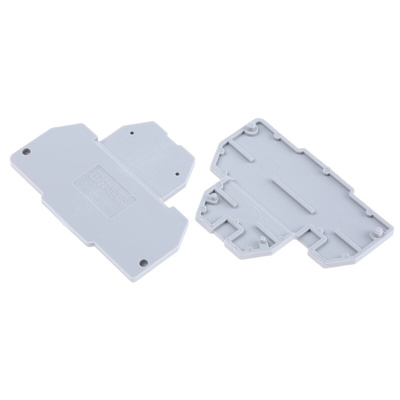 Phoenix Contact D-MTTB 1.5 Series End Cover for Use with DIN Rail Terminal Blocks