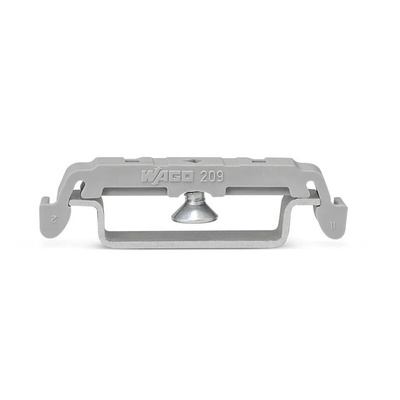 Wago 209 Series Mounting Foot with Screw for Use with Terminal Blocks with mounting flange, IECEx