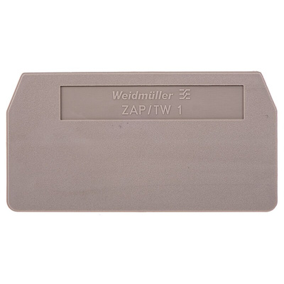 Weidmuller Z Series End Cover for Use with DIN Rail Terminal Blocks