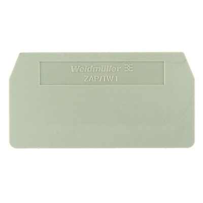 Weidmuller Z Series End Cover for Use with DIN Rail Terminal Blocks