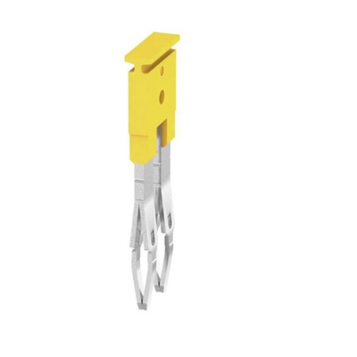 Weidmuller ZQV Series Jumper Bar for Use with DIN Rail Terminal Blocks, 24A