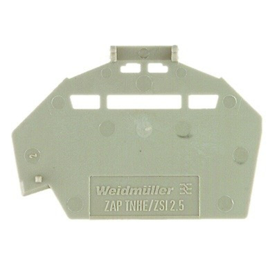 Weidmuller Z Series End Cover for Use with DIN Rail Terminal Blocks