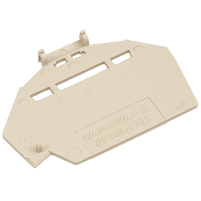 Weidmuller Z Series End Cover for Use with DIN Rail Terminal Blocks