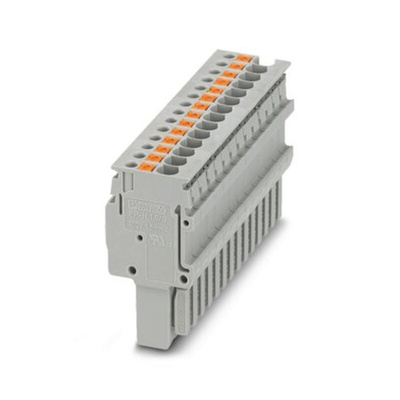 Phoenix Contact PP-H 1.5/S/14 Series Terminal Plug for Use with Din Rail, 17.5A