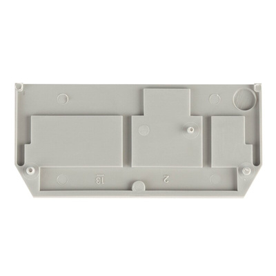 Wago 281 Series End and Intermediate Plate for Use with 281 Series Terminal Blocks