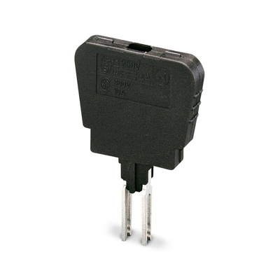 Phoenix Contact ST-SI-UK 4 Series Fuse Plug for Use with DIN Rail Terminal Blocks, 6.3A