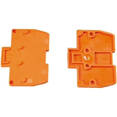 Wago 870 Series End and Intermediate Plate for Use with 870 Series Terminal Blocks