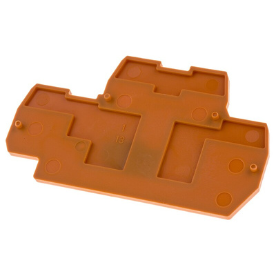Wago 870 Series End and Intermediate Plate for Use with 870 Series Double Level Terminal Blocks