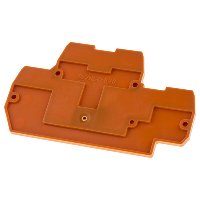 Wago 870 Series End and Intermediate Plate for Use with 870 Series Double Level Terminal Blocks