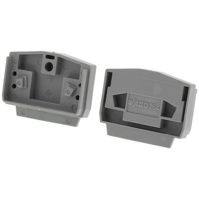 Wago 264 Series End and Intermediate Plate for Use with 264 Series Terminal Blocks