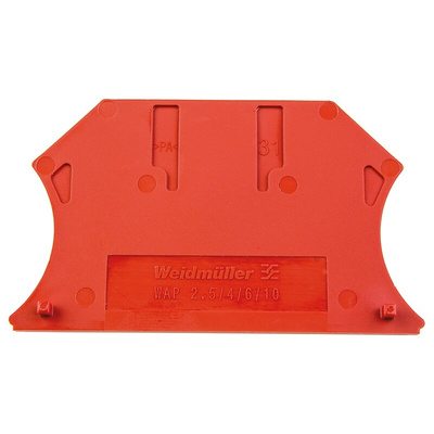 Weidmuller W Series End Cover for Use with DIN Rail Terminal Blocks