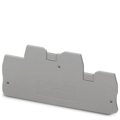 Phoenix Contact D-QTTCB 1.5 Series End Cover for Use with DIN Rail Terminal Blocks