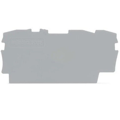 Wago TOPJOB S, 2002 Series End and Intermediate Plate for Use with 2002 Series Terminal Blocks, IECEx