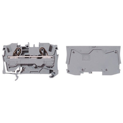 Wago TOPJOB S, 2006 Series End and Intermediate Plate for Use with 2006 Series Terminal Blocks