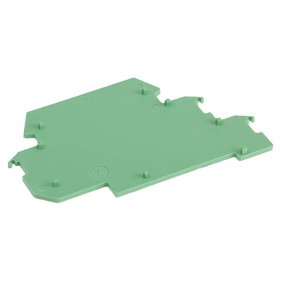Phoenix Contact D-DEK 1.5 GN Series End Cover for Use with DIN Rail Terminal Blocks