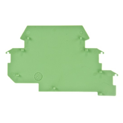 Phoenix Contact D-DEK 1.5 GN Series End Cover for Use with DIN Rail Terminal Blocks