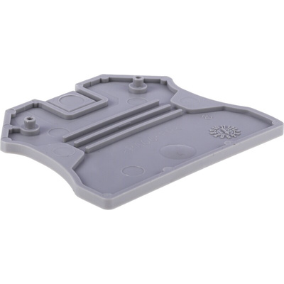 Phoenix Contact D-UT 2.5/10 Series End Cover for Use with DIN Rail Terminal Blocks