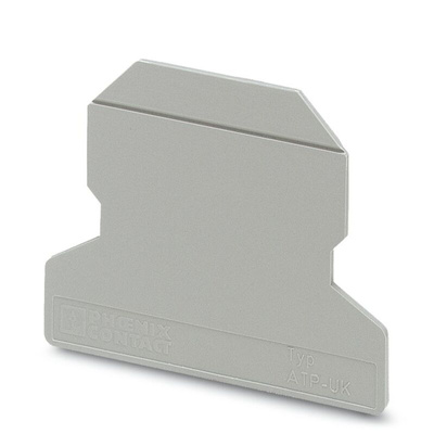 Phoenix Contact ATP-UK Series Partition Plate for Use with DIN Rail Terminal Blocks