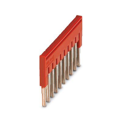 Phoenix Contact FBS 10-4 Series Jumper Bar for Use with DIN Rail Terminal Blocks, 17.5A