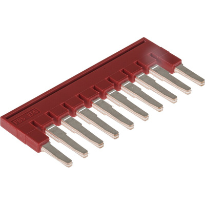 Phoenix Contact FBS 10-5 Series Jumper Bar for Use with DIN Rail Terminal Blocks, 24A