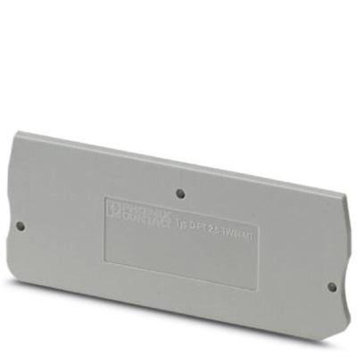 Phoenix Contact D-PT Series End Cover for Use with DIN Rail Terminal Blocks