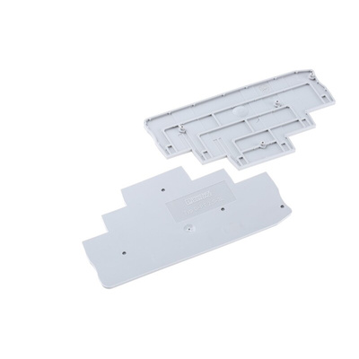 Phoenix Contact D-PT 2.5-3L Series End Cover for Use with DIN Rail Terminal Blocks