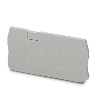 Phoenix Contact D-ST Series End Cover for Use with DIN Rail Terminal Blocks