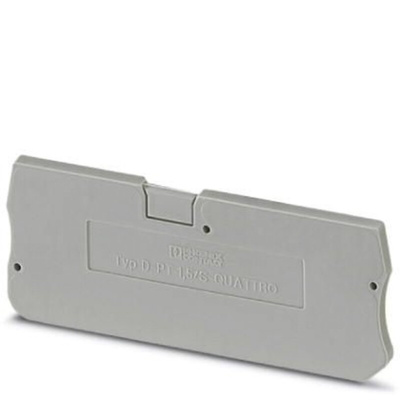 Phoenix Contact D-PT Series End Cover for Use with DIN Rail Terminal Blocks