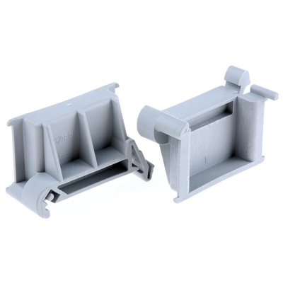 Wago 222 Series Angled DIN-rail adapter for Use with Mounting Carrier 221-500 or 222-500